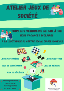 Atelier Jeux de société @ Centre social du Polygone PLL | Lorient | Bretagne | France